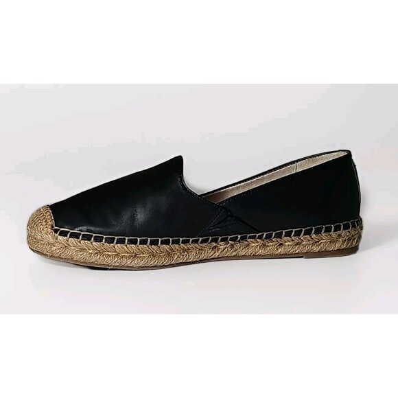 **Sam Edelman Womens Kesia Black Leather Slip On Espadrilles Flats Size 8.5 M - Picture 2 of 9